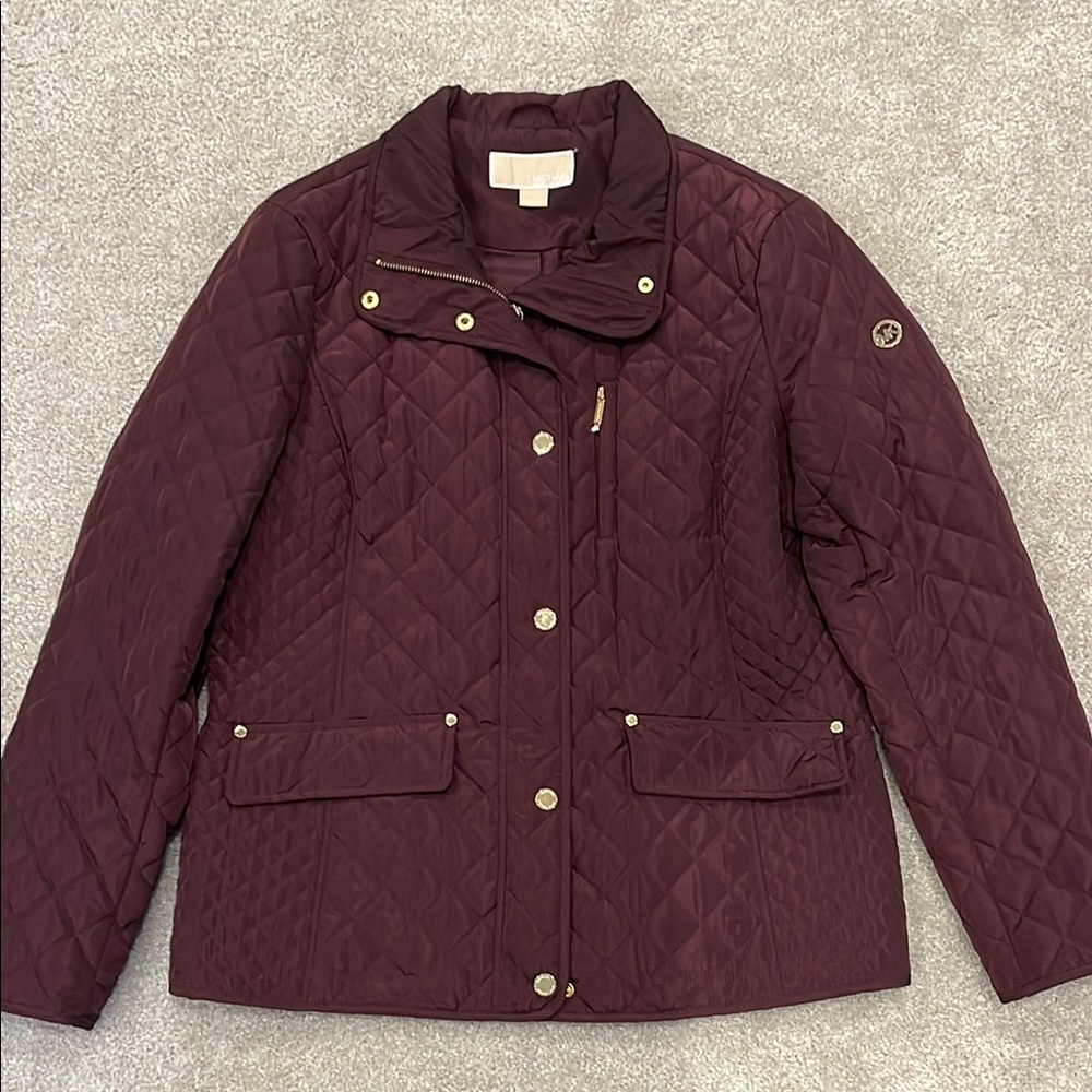 Quilted Burgundy Jacket